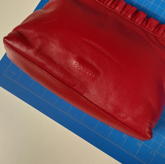 NWOT Coletta Real Leather Red Purse - Picture 13 of 16